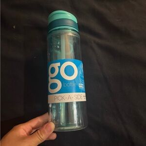 Teal Lid Go Bottle